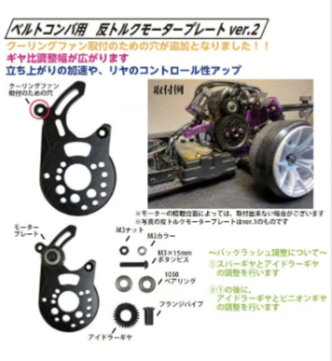 Anti-Torque Motor Plate for Belt Conveyor ver.2