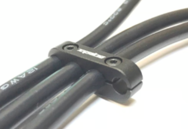 Aluminum Wire Clamp (4 pcs) Black