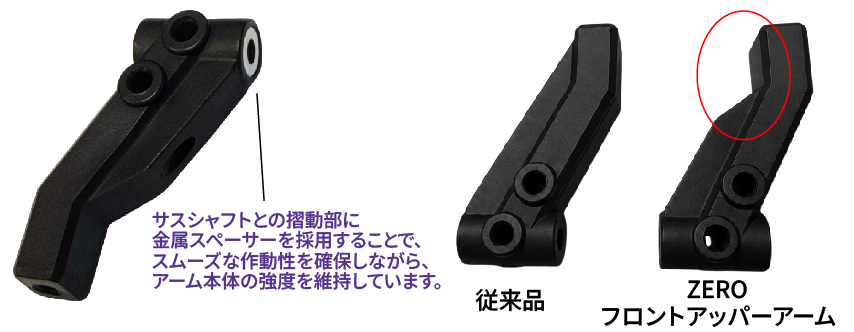 RDX用 ZERO フロントアッパーアーム