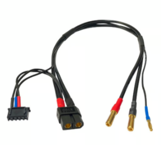 バランス充電コード(XT60↔Φ4mmコネクター) 30cm