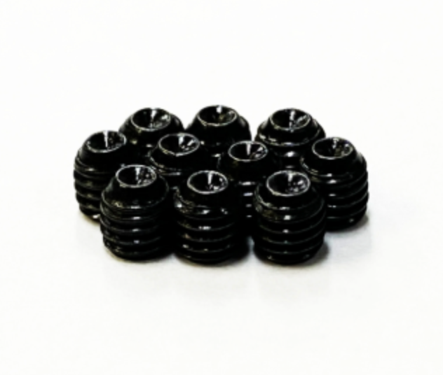 Black enamel screws