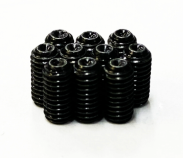 Black enamel screws