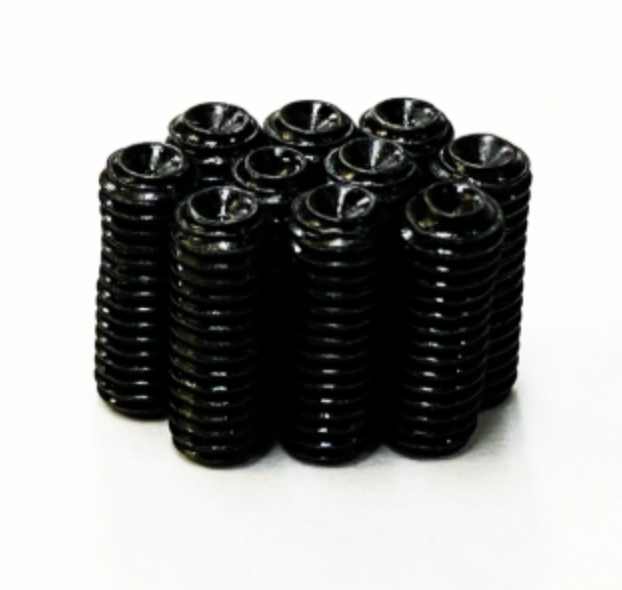 Black enamel screws