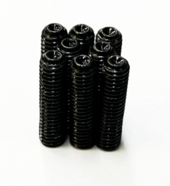 Black enamel screws