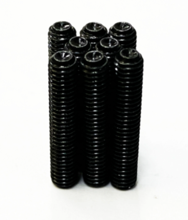 Black enamel screws