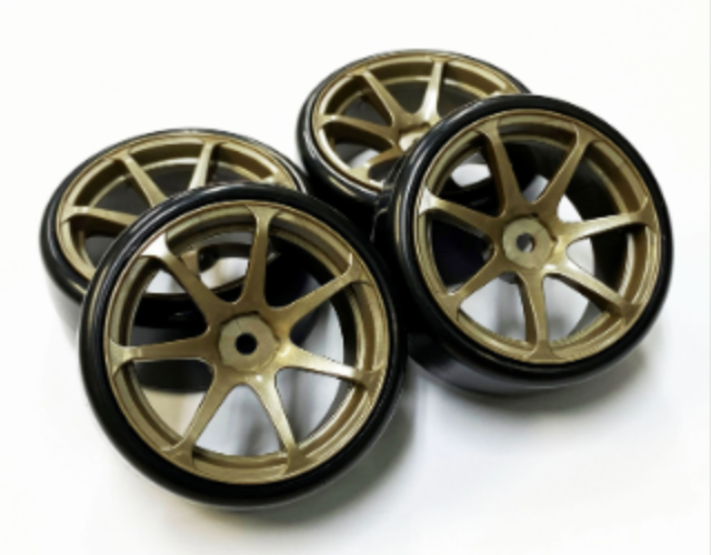 ホイールはめ込み済みドリフトタイヤ (AVS MODEL T7ホイール)